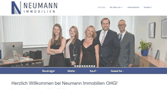 Desktop Screenshot of neumann-immobilien.de