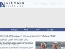 Tablet Screenshot of neumann-immobilien.de